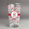 Santa Clause Making Snow Angels Pint Glass - Full Fill w Transparency - Front/Main