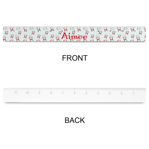 Santa Clause Making Snow Angels Plastic Ruler - 12" - APPROVAL