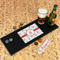 Santa Clause Making Snow Angels Rubber Bar Mat - IN CONTEXT