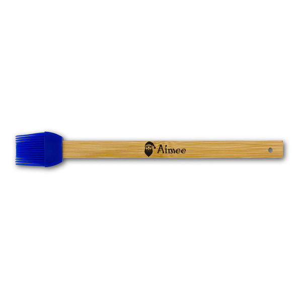 Custom Santa Clause Making Snow Angels Silicone Brush - Blue (Personalized)