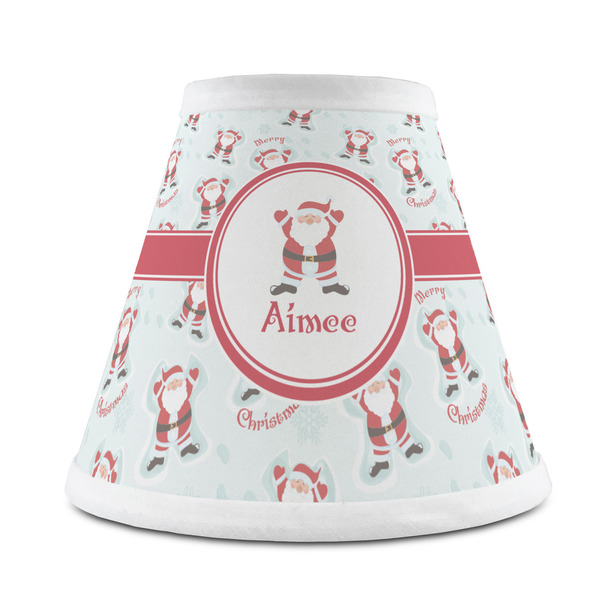 Custom Santa Clause Making Snow Angels Chandelier Lamp Shade (Personalized)
