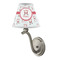 Santa Clause Making Snow Angels Small Chandelier Lamp - LIFESTYLE (on wall lamp)
