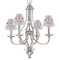 Santa Clause Making Snow Angels Small Chandelier Shade - LIFESTYLE (on chandelier)