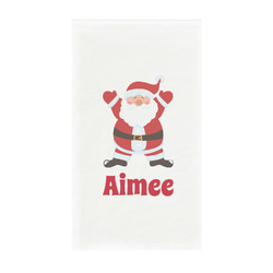 Santa Clause Making Snow Angels Guest Towels - Full Color - Standard (Personalized)