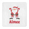 Santa Clause Making Snow Angels Standard Decorative Napkin - Front View