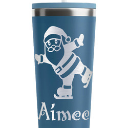 Santa Clause Making Snow Angels RTIC Everyday Tumbler with Straw - 28oz (Personalized)