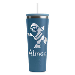 Santa Clause Making Snow Angels RTIC Everyday Tumbler with Straw - 28oz (Personalized)