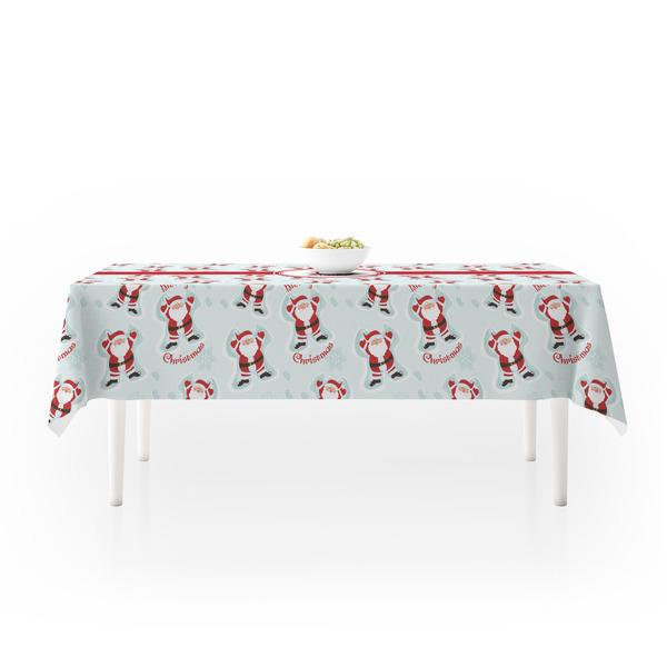 Santa Clause Making Snow Angels Tablecloths (58"x102") - MAIN
