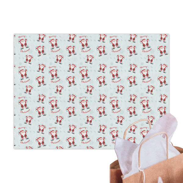 Santa Clause Making Snow Angels Tissue Paper Sheets - Main