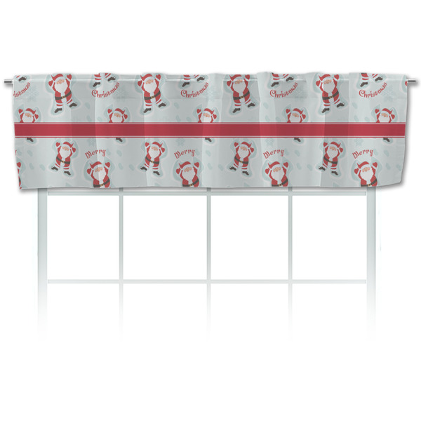 Custom Santa Clause Making Snow Angels Valance