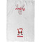 Santa Clause Making Snow Angels Waffle Towel - Partial Print - Approval Image