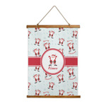 Santa Clause Making Snow Angels Wall Hanging Tapestry (Personalized)