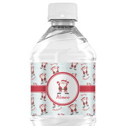 Santa Clause Making Snow Angels Water Bottle Labels - Custom Sized (Personalized)