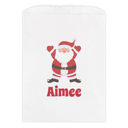 Santa Clause Making Snow Angels Treat Bag (Personalized)