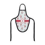 Santa Clause Making Snow Angels Bottle Apron (Personalized)