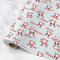 Santa Clause Making Snow Angels Wrapping Paper Roll - Matte - Medium - Main