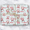 Santa Clause Making Snow Angels Wrapping Paper Roll - Matte - Wrapped Box