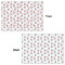 Santa Clause Making Snow Angels Wrapping Paper Sheet - Double Sided - Front & Back