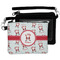 Santa Clause Making Snow Angels Wristlet ID Cases - MAIN