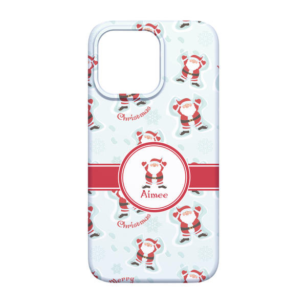 Santa Clause Making Snow Angels iPhone 13 Case - Back