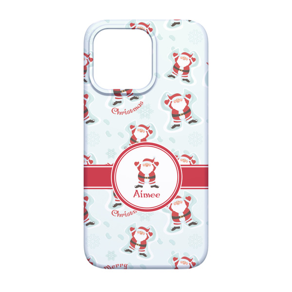 Santa Clause Making Snow Angels iPhone 13 Pro Case - Back