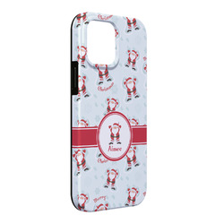 Santa Clause Making Snow Angels iPhone Case - Rubber Lined - iPhone 13 Pro Max (Personalized)