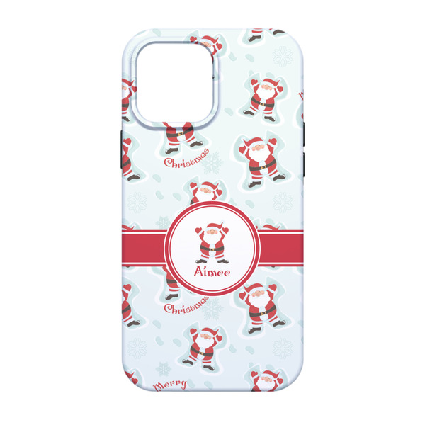 Santa Clause Making Snow Angels iPhone 13 Tough Case - Back