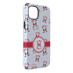 Santa Clause Making Snow Angels iPhone Case - Rubber Lined - iPhone 14 Pro Max (Personalized)