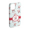 Santa Clause Making Snow Angels iPhone 15 Case - Angle