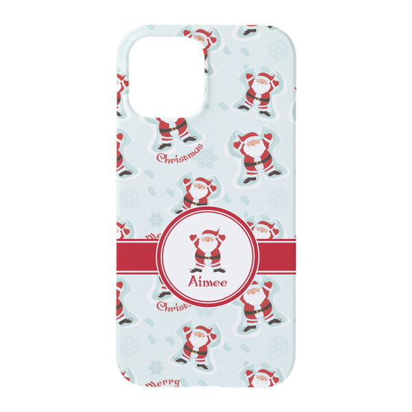 Santa Clause Making Snow Angels iPhone 15 Pro Case - Back