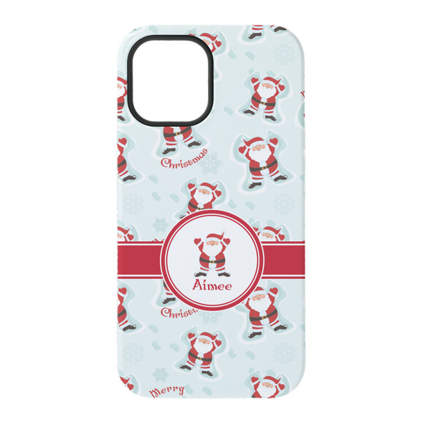 Santa Clause Making Snow Angels iPhone 15 Pro Tough Case - Back