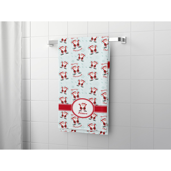Santa Clause making snow angels Bath Towel - LIFESTYLE