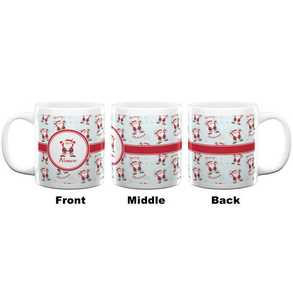 Santa Clause making snow angels Coffee Mug - 20 oz - White APPROVAL