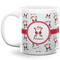 Santa Clause making snow angels Coffee Mug - 20 oz - White