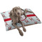 Santa Clause making snow angels Dog Bed - Large LIFESTYLE