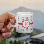 Santa Clause Making Snow Angels Single Shot Espresso Cup - Single (Personalized)