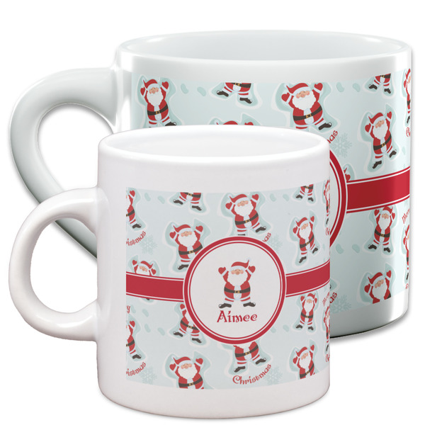 Santa Clause making snow angels Espresso Mugs - Main Parent