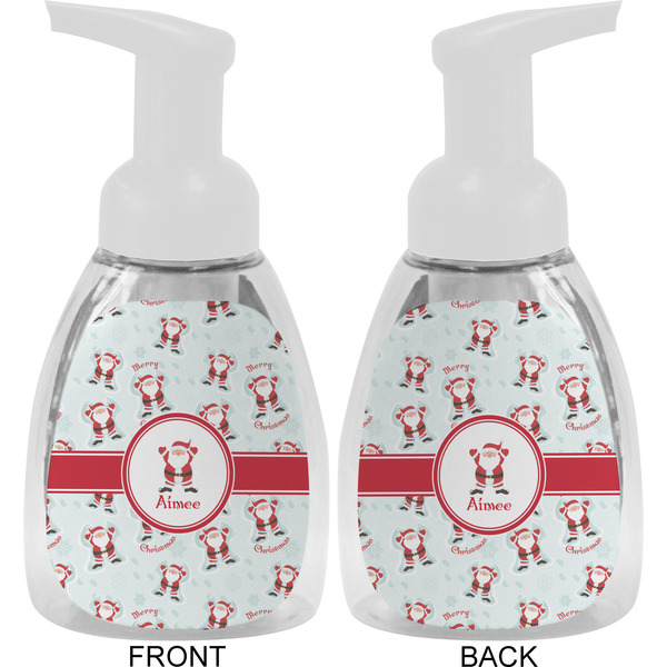 Santa Clause making snow angels Foam Soap Bottle Approval - White