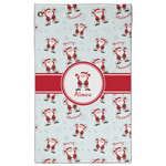 Santa Clause Making Snow Angels Golf Towel - Poly-Cotton Blend w/ Name or Text