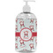 Santa Clause Making Snow Angels Plastic Soap / Lotion Dispenser (16 oz - Large - White) (Personalized)