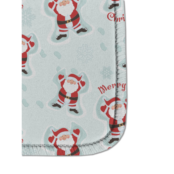 Santa Clause making snow angels Sanitizer Holder Keychain - Detail