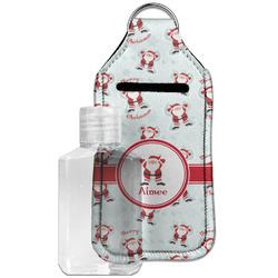 Santa Clause Making Snow Angels Hand Sanitizer & Keychain Holder - Large (Personalized)