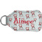 Santa Clause making snow angels Sanitizer Holder Keychain - Small (Back)