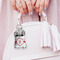 Santa Clause making snow angels Sanitizer Holder Keychain - Small (LIFESTYLE)