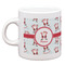 Santa Clause making snow angels Single Shot Espresso Cup - Single Front