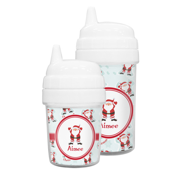 Santa Clause making snow angels Sippy Cups