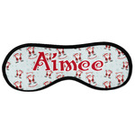 Santa Clause Making Snow Angels Sleeping Eye Masks - Large (Personalized)