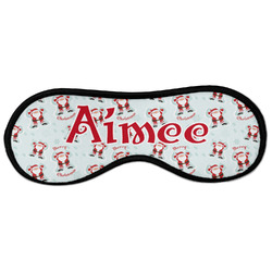 Santa Clause Making Snow Angels Sleeping Eye Masks - Large (Personalized)