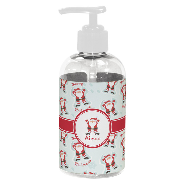 Santa Clause making snow angels Small Liquid Dispenser (8 oz) - White
