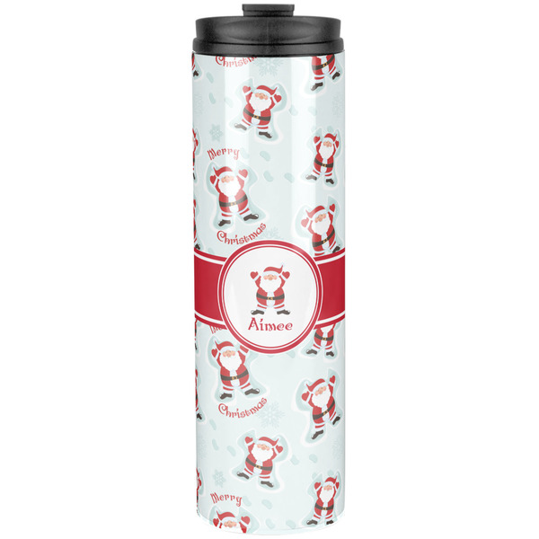 Santa Clause making snow angels Stainless Steel Tumbler 20 Oz - Front